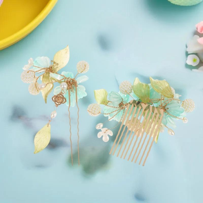 1Pcs Cool Jade Orchid Flower H - مراجعة Hanbok Hair Pin وسعره