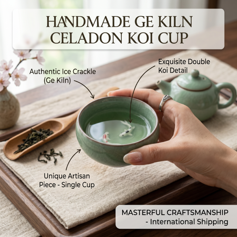 Longquan Celadon Porcelain Tea - مراجعة Celadon Ceramic Cup وسعره