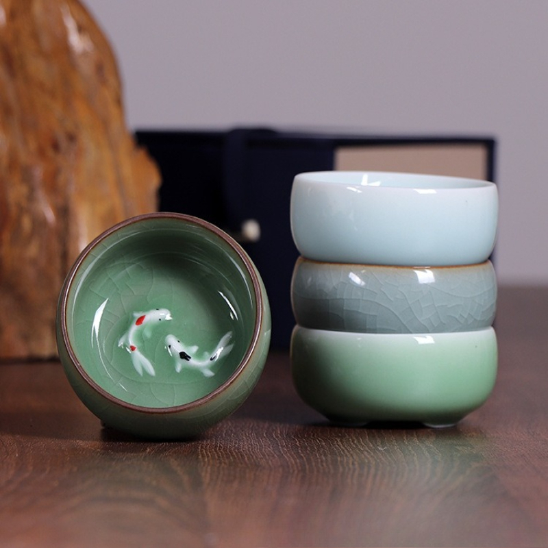 Longquan Celadon Porcelain Tea - مراجعة Celadon Ceramic Cup وسعره