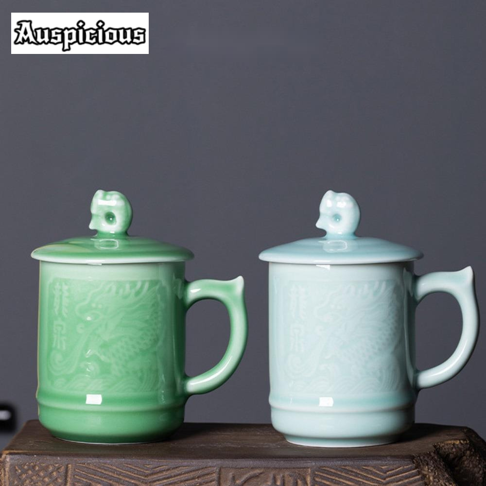 410ml Longquan Celadon Office  - مراجعة Celadon Ceramic Cup وسعره