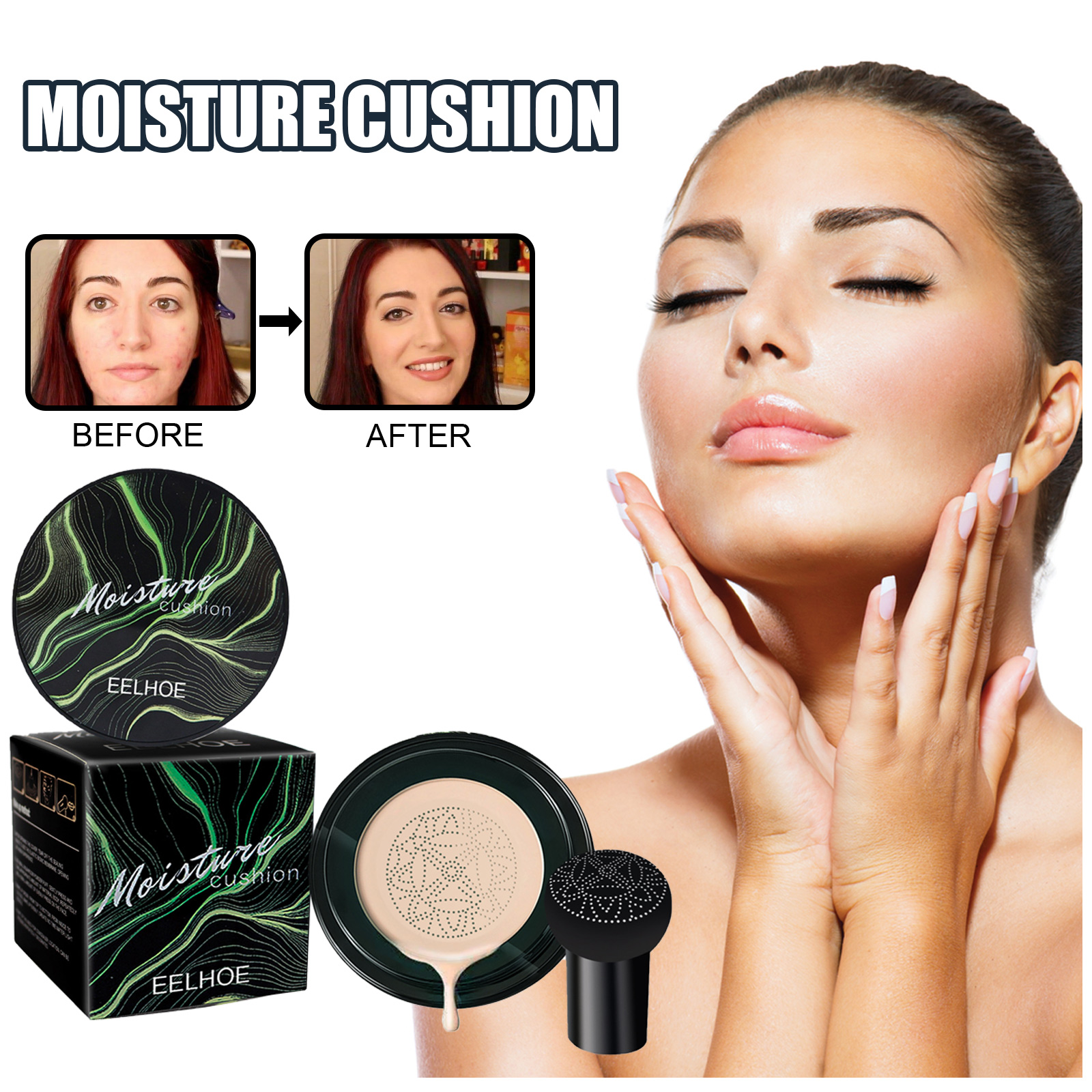 Mushroom Head Magic Air Cushio - مراجعة Bb Cushion Korean وسعره