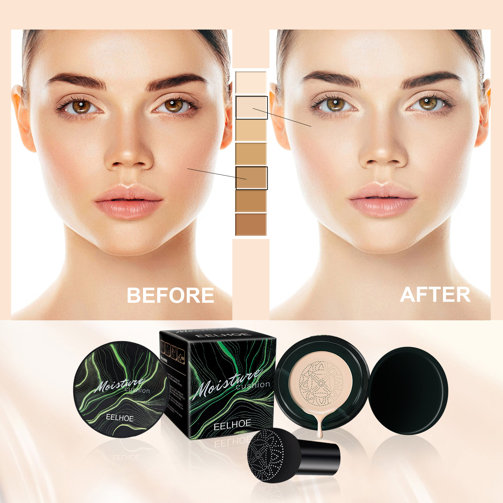 Mushroom Head Magic Air Cushio - مراجعة Bb Cushion Korean وسعره