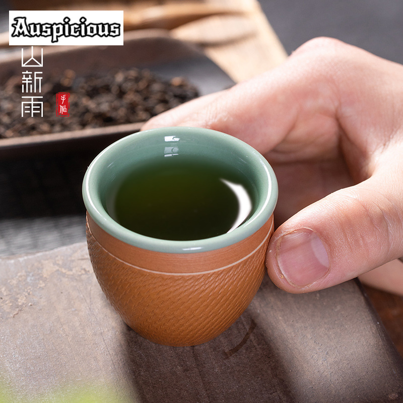 50ml Handmade Knife Jumping Ce - مراجعة Celadon Ceramic Cup وسعره