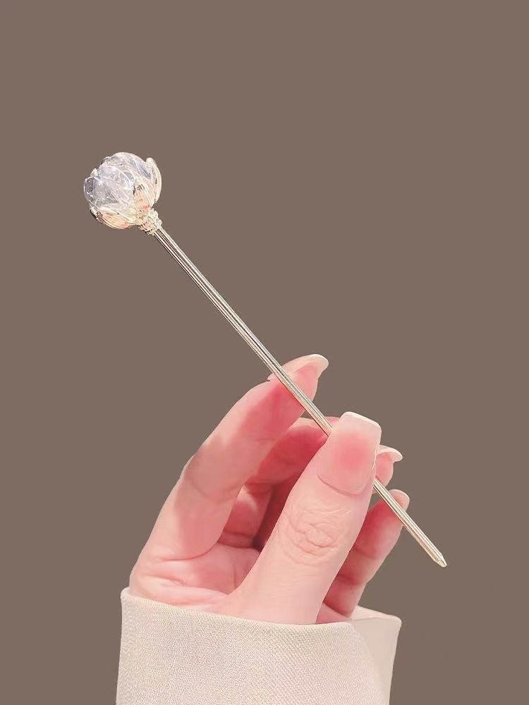Crystal Lotus Hairpin for Wome - مراجعة Hanbok Hair Pin وسعره