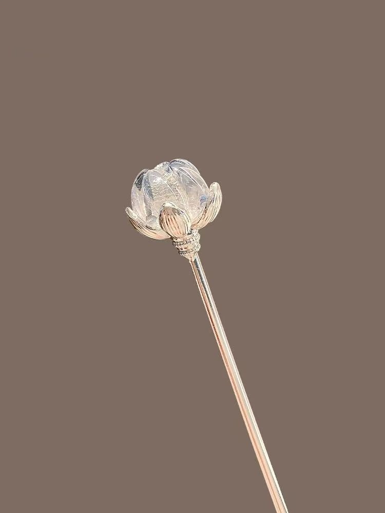 Crystal Lotus Hairpin for Wome - مراجعة Hanbok Hair Pin وسعره