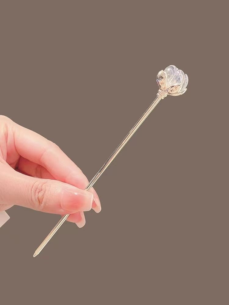 Crystal Lotus Hairpin for Wome - مراجعة Hanbok Hair Pin وسعره