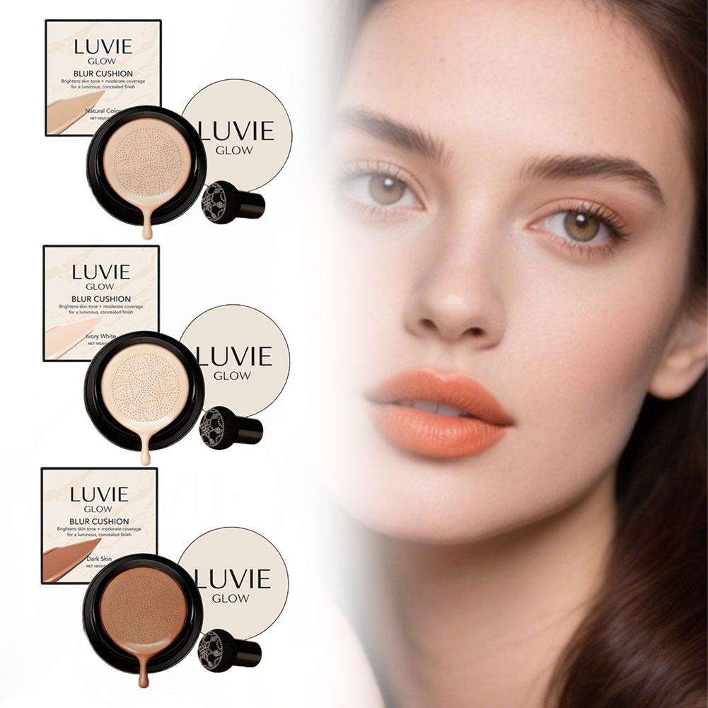LUVIE GLOW Korean Mushroom Puf - مراجعة Bb Cushion Korean وسعره