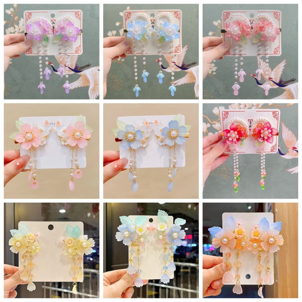 Fashion Pink Hair Clip Flower  - مراجعة Hanbok Hair Pin وسعره