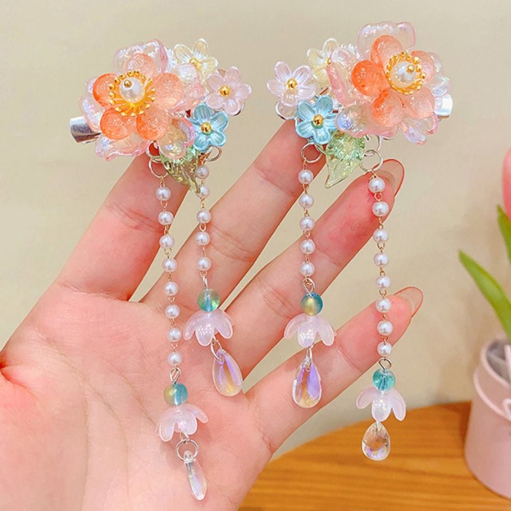 Fashion Pink Hair Clip Flower  - مراجعة Hanbok Hair Pin وسعره
