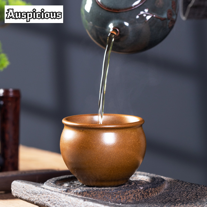 90ml Handmade Tea-dust Glaze C - مراجعة Celadon Ceramic Cup وسعره